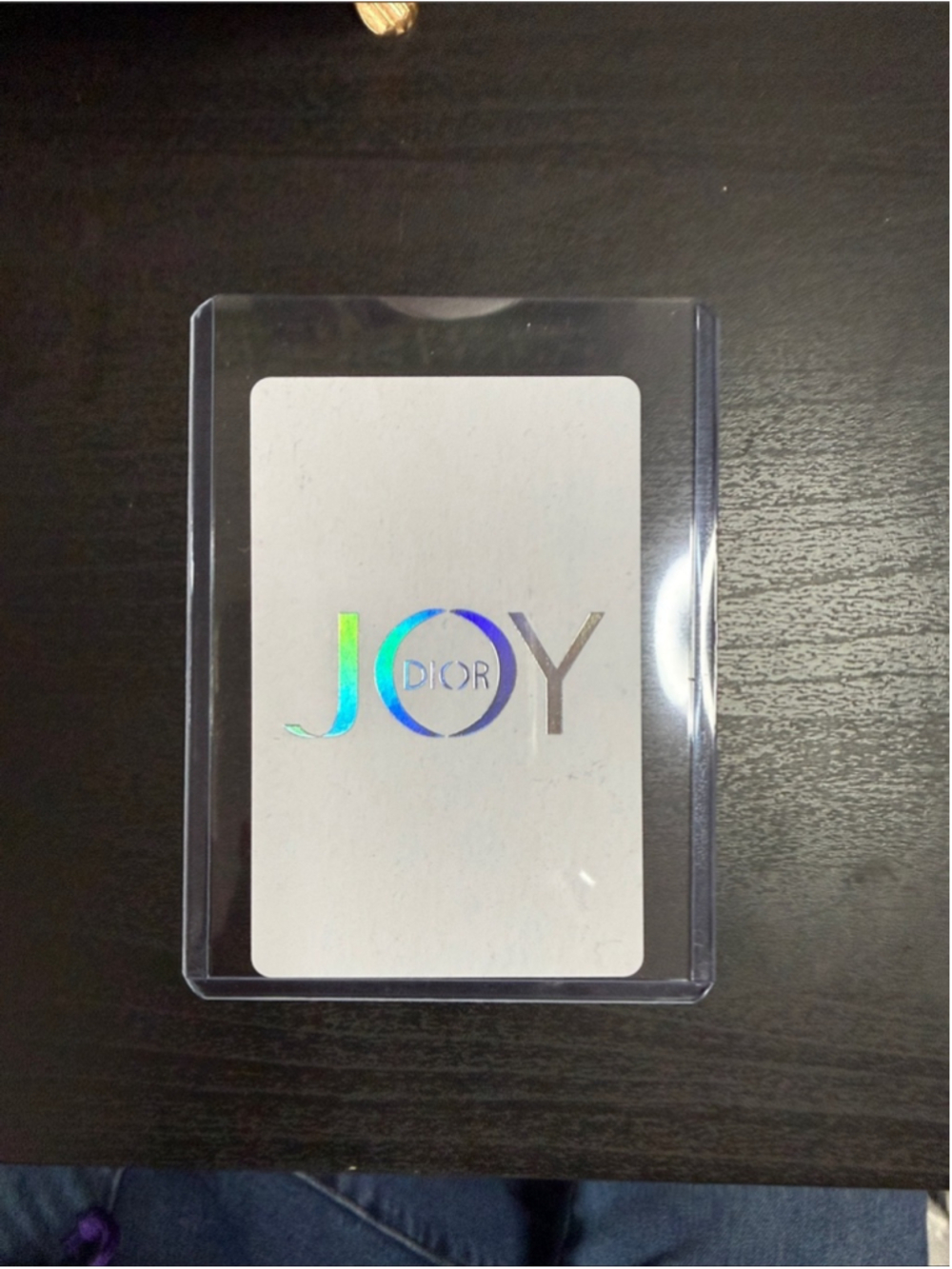 Dior Holographic JOY Playing Card in hard
Case